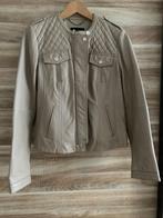 Leder jas Massimo Dutti, Kleding | Dames, Jassen | Winter, Maat 38/40 (M), Massimo Dutti, Beige, Ophalen of Verzenden