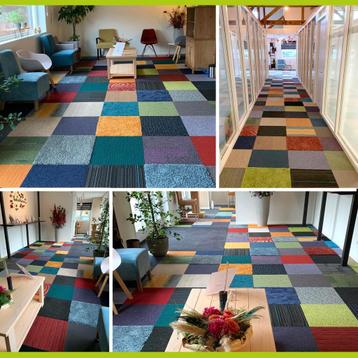 GOEDKOPE Tapijttegels WWW.TAPIJTTEGELSTUNTER.BE, Huis en Inrichting, Stoffering | Vloerbedekking, Crème, 75 m² of meer, Nieuw