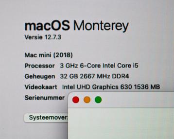 Mac Mini 8.1 A1993/3 GHz/32 Go de mémoire vive 2667 et SSD d