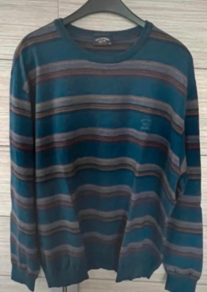 Gestreepte wollen trui Paul & Shark ~ XXL, Kleding | Heren, Truien en Vesten, Zo goed als nieuw, Overige maten, Blauw, Ophalen