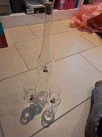 Mooie decoratieve fles met 2 prachtige glazen, Watersport en Boten, Zeilen en Zeiltoebehoren, Ophalen of Verzenden