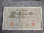 Oud bankbiljet Duitsland jaartal 1910. 1000 reichsmark, Ophalen of Verzenden, Duitsland, Los biljet
