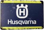 Metalen HUSQVARNA vintage look wandplaat - 20x30cm, Verzamelen, Nieuw, Reclamebord, Ophalen of Verzenden