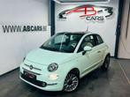 Fiat 500 1.2i Lounge * GARANTIE 12 MOIS * 1ER PROP *, 4 zetels, Gebruikt, 4 cilinders, Blauw