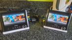 Draagbare dvd speler  voor in de auto met 2 schermen, Enlèvement, Utilisé