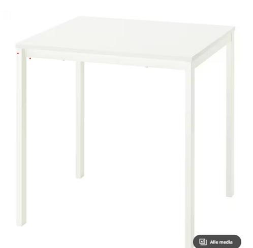 Tafel en 2 stoeltjes, Huis en Inrichting, Tafels | Eettafels, Zo goed als nieuw, Vier personen, Vierkant, Ophalen