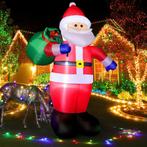 Grote Zelfopblaasbare Kerstman & Ledverlichting Incl. Blower, Diversen, Kerst, Ophalen of Verzenden, Nieuw