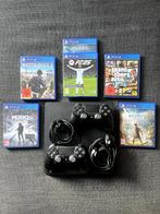 Playstation 4 Slim + 2 controllers + games, Games en Spelcomputers, Spelcomputers | Sony PlayStation 4, Met 2 controllers, Ophalen of Verzenden