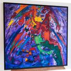 Schilderij van Roland Lavianne. Doe een bod., Antiek en Kunst, Kunst | Schilderijen | Modern, Ophalen of Verzenden