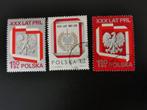 Polen 1974 - 30 jaar Volksrepubliek, vogels, adelaar, Ophalen of Verzenden, Polen, Gestempeld