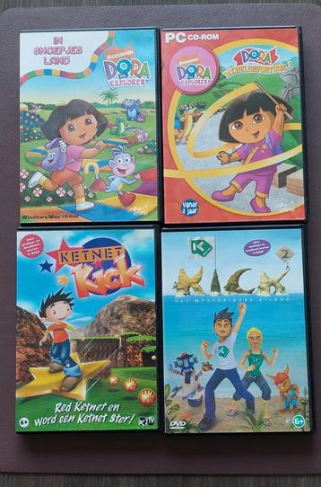 CD-ROM GAMES.10 stuks o.a. Dora,Puzzel Fun,Robbie konijn e.a