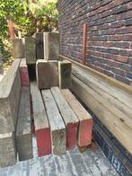 Lot Houten balken voor steigers, Tuin en Terras, Palen, Balken en Planken, Ophalen of Verzenden, Zo goed als nieuw, Balken