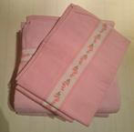 2 draps de lit + 2 taies en flanelle, Enlèvement, Utilisé, Deux personnes, Rose