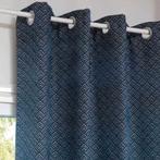 4 dikke gordijnen blauw wit motief breedte 150 hoogte 250, Huis en Inrichting, Stoffering | Gordijnen en Lamellen, Gezellige mooie dikke gordijnen