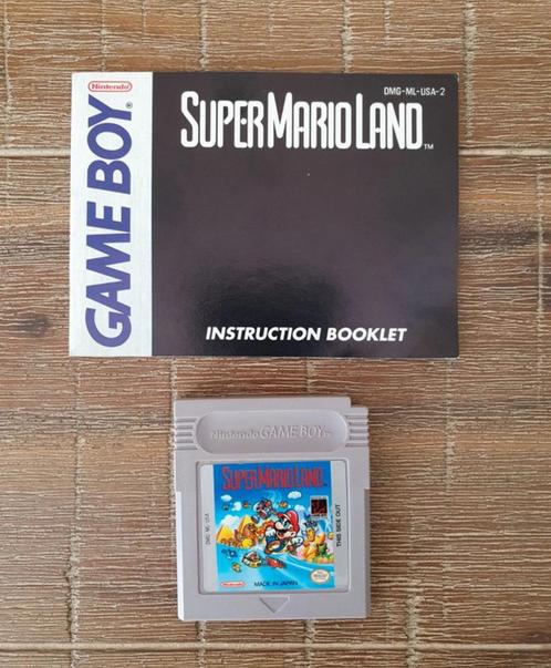 Super Mario Land (Gameboy/USA) + Handleiding, Games en Spelcomputers, Games | Nintendo Game Boy, Zo goed als nieuw, Ophalen of Verzenden
