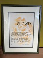 Kalligrafie Clown, Antiek en Kunst, Ophalen