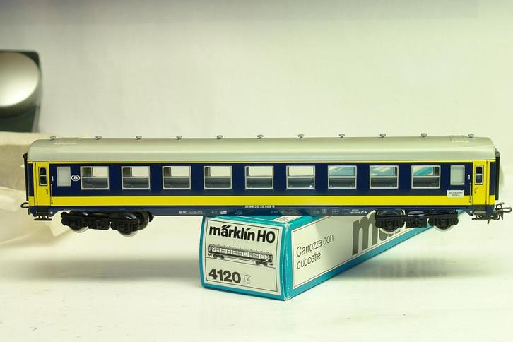MARKLIN 4120 SNCB NMBS I4 A9 BENELUX TIN PLATE, Hobby en Vrije tijd, Modeltreinen | H0, Zo goed als nieuw, Wagon, Wisselstroom