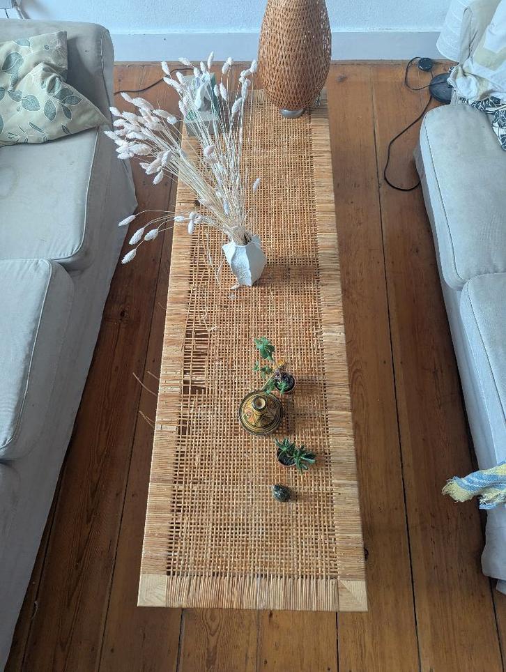 Table basse rotin édition limitée (prix achat >100€), Maison & Meubles, Tables | Tables d'appoint, Utilisé, Rectangulaire, Moins de 45 cm