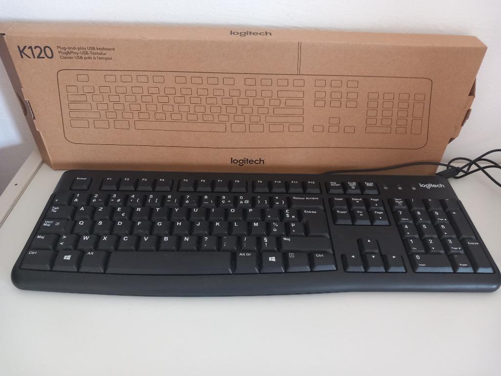 Clavier ordinateur Logitech K120, Enlèvement ou Envoi, Neuf, Filaire, Logitech
