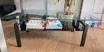 Glazen woonkamertafel van 120 cm, Huis en Inrichting, Tafels | Salontafels, Glas, Zo goed als nieuw