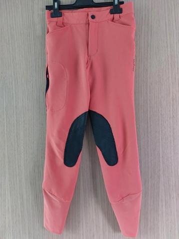 Pantalon d' équitation  orange Fouganza - taille 143/152