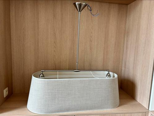 Plafondlamp beige - 90cm lang, 38cm breed, Huis en Inrichting, Lampen | Plafondlampen, Zo goed als nieuw, Ophalen