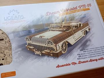 NEUF U-Gears Dream Cabriolet Voiture de Contruction en Bois beschikbaar voor biedingen