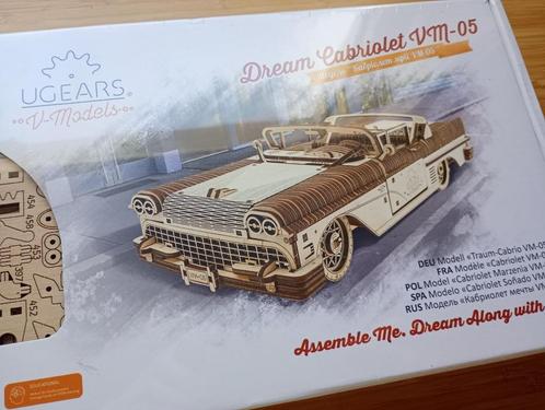 NEUF U-Gears Dream Cabriolet Voiture de Contruction en Bois, Hobby en Vrije tijd, Modelbouw | Auto's en Voertuigen, Nieuw, Auto