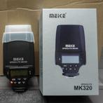 flitser voor  canon DSLR Meike speedlight MK 320, TV, Hi-fi & Vidéo, Comme neuf, Autres marques, Enlèvement ou Envoi