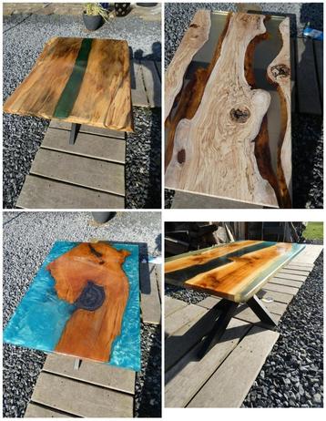 epoxy tafel salontafel eettafel bijzettafel beschikbaar voor biedingen