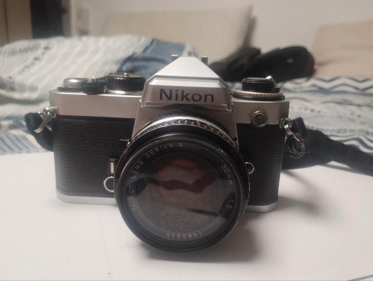 Nikon FE, Audio, Tv en Foto, Fotocamera's Analoog, Gebruikt, Nikon, Ophalen of Verzenden