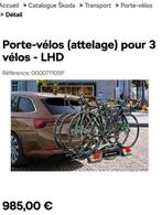 Porte vélos neuf, Auto diversen, Fietsendragers, Ophalen, 3 fietsen of meer, Nieuw, Trekhaakdrager