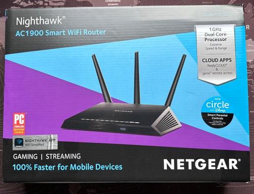 Netgear Nighthawk Smart WiFi Router AC1900 - Dual Core 1GHz, Computers en Software, Routers en Modems, Gebruikt, Router, Ophalen