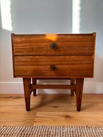 Vintage teakhouten nachtkastje, Enlèvement, Utilisé