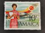 Jamaica 1972 - luchthaven en stewardess - vliegtuig, Ophalen of Verzenden, Midden-Amerika, Gestempeld