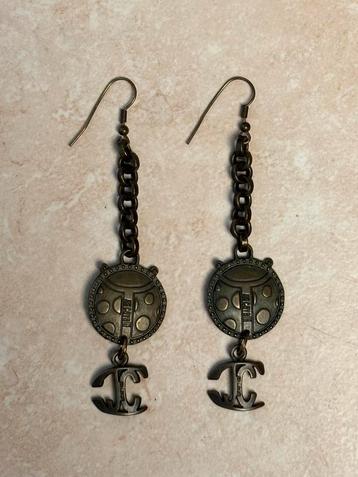 Boucles d’oreille JustCavalli vintage, Enlèvement, Autres matériaux, Boucles d'oreilles