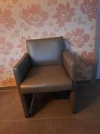 6 eetkamerstoelen, Ophalen, Kunststof, Gebruikt, Bruin