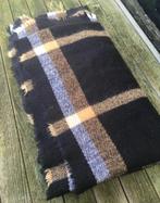 Vintage, ruiten, dekensjaal in zwart & wit & bruin, Gedragen, Ophalen of Verzenden, Sjaal, Maat 46/48 (XL) of groter