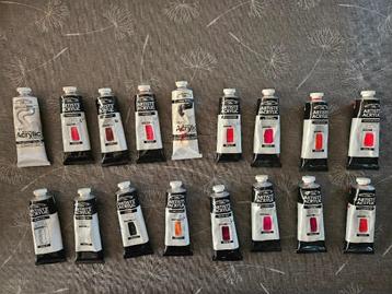 winsor & newton acrylverf partij beschikbaar voor biedingen