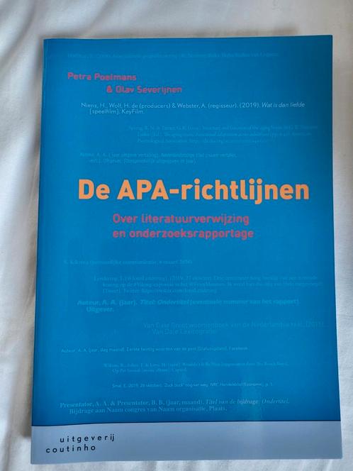 Petra Poelmans - De APA-richtlijnen, Boeken, Schoolboeken, Zo goed als nieuw, Verzenden