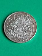 1994 Pays-Bas 50 florins argent Beatrix Traité de Maastricht, Reine Beatrix, Monnaie en vrac, Argent, 50 florins