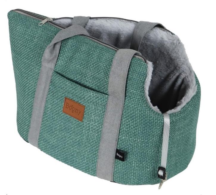 Hondendraagtas Linnenlook Pastelgroen 46cm, Dieren en Toebehoren, Honden-accessoires, Nieuw, Ophalen