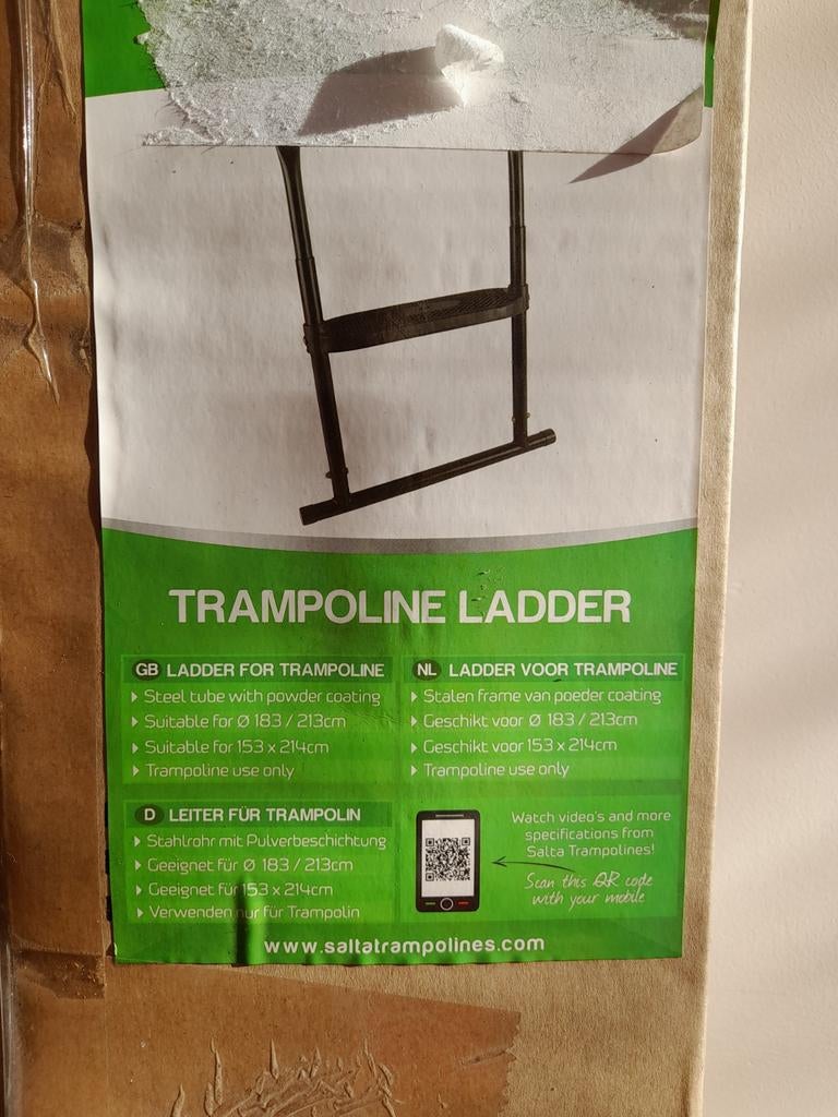 Nieuwe trampoline ladder nog in verpakking, Enlèvement