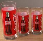 Lot de 3 verres à Coca Cola avec bouteille et texte Coca-Col, Collections, Verres & Petits Verres, Enlèvement ou Envoi, Neuf