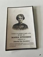 Rouwkaart Maria Strobbe  Deinze 1874 + 1931, Verzamelen, Bidprentjes en Rouwkaarten, Rouwkaart, Verzenden