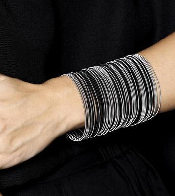 Bracelet de 50 pièces noir et argenté Sarah Pacini neuf