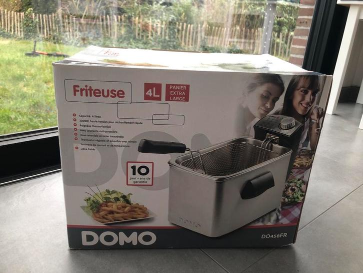 Friteuse - 4l - Domo DO458FR, Elektronische apparatuur, Frituurpannen, Gebruikt, 4 liter of meer, Uitneembare binnenpan, Ophalen of Verzenden