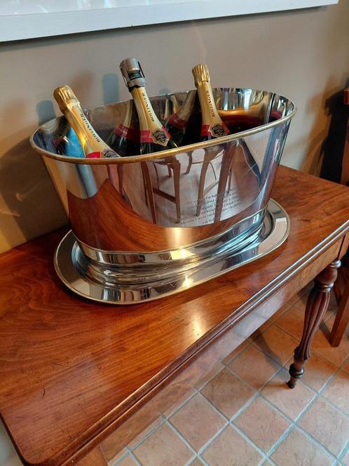 Elegante Bollinger gegraveerde champagnekoeler, Antiek en Kunst, Antiek | Woonaccessoires, Ophalen of Verzenden