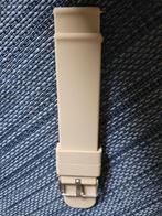 Siliconen Rubber Horloge Band Beige (Nieuw), Autres matériaux, Montre-bracelet, Enlèvement ou Envoi, Neuf
