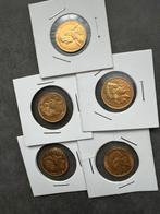 5 munten van 20 frank goud